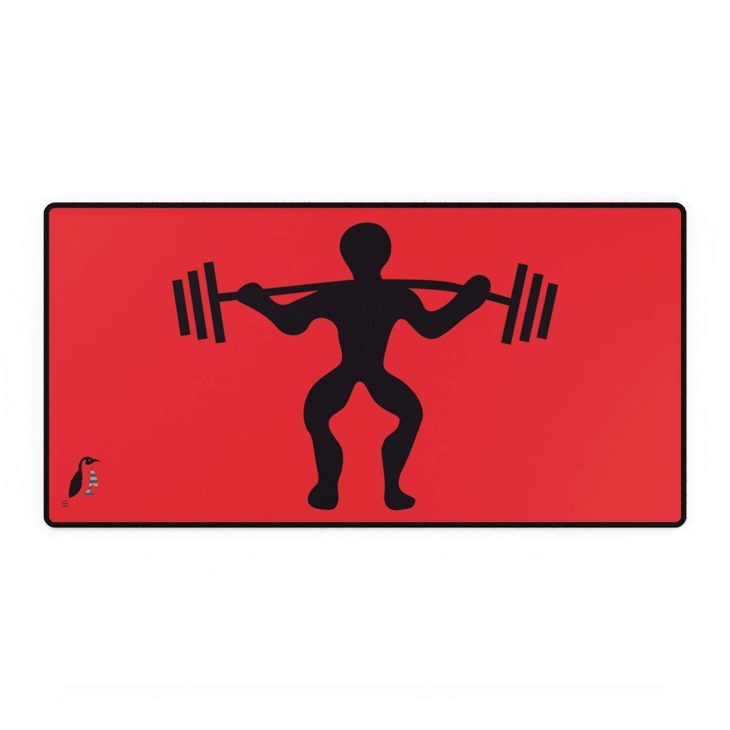 Desk Mats: Weightlifting Red