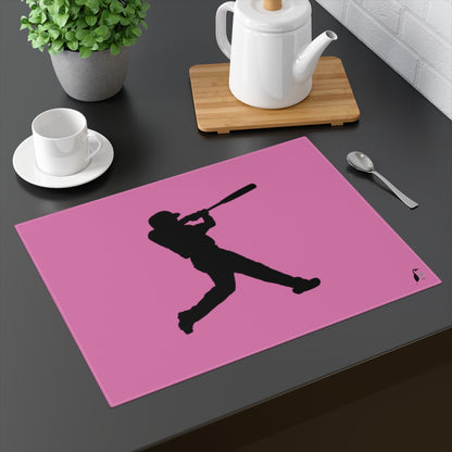 Placemat, 1pc: Baseball Lite Pink