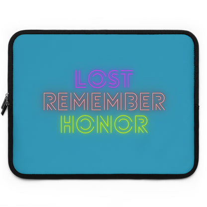 Laptop Sleeve: Lost Remember Honor Turquoise