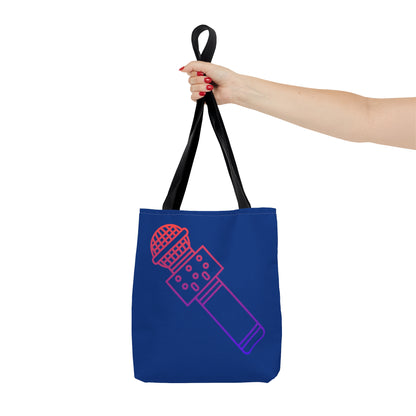 Tote Bag: Music Dark Blue