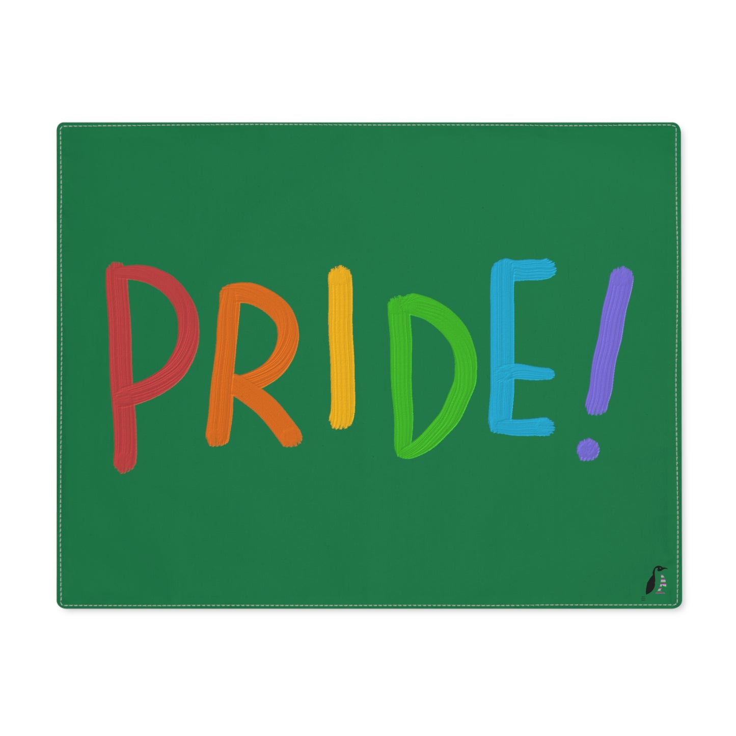 Placemat, 1pc: LGBTQ Pride Dark Green