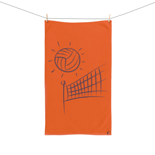 Hand Towel: Volleyball Orange
