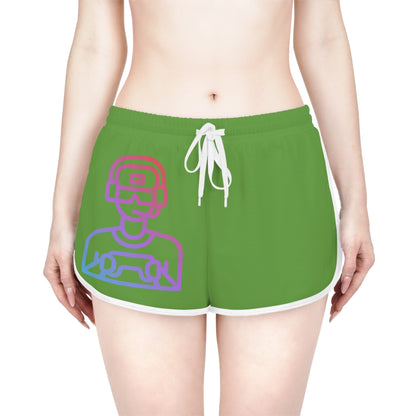 Women's Relaxed Shorts: Gaming Green