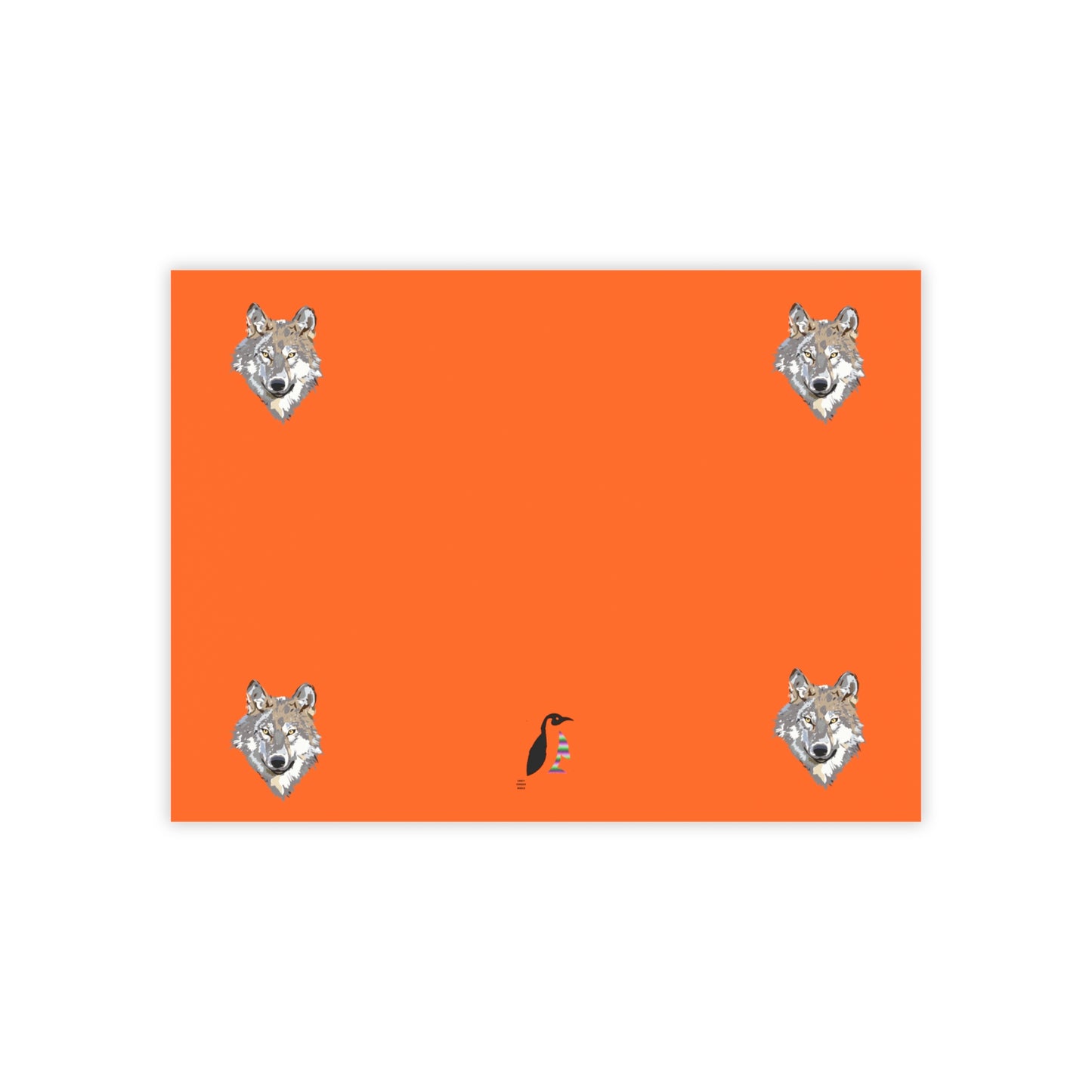 Post-it® Note Pads: Wolves Orange