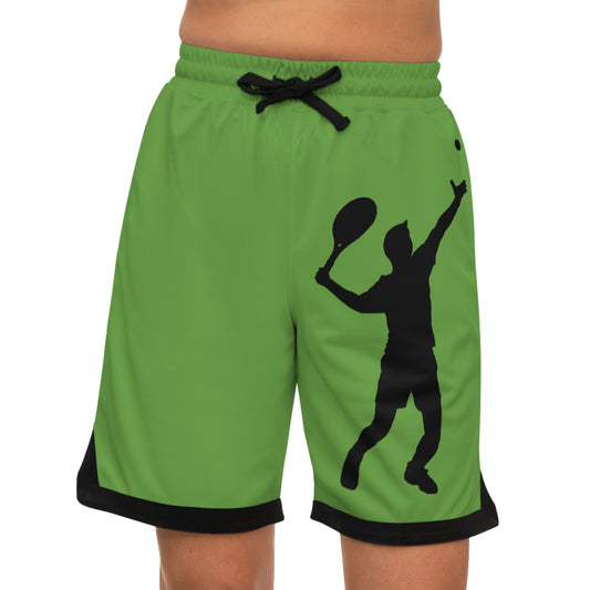 Basketball Rib Shorts: Tennis Green