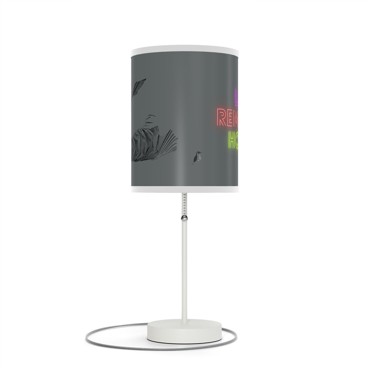 Lamp on a Stand, US|CA plug: Writing Dark Grey