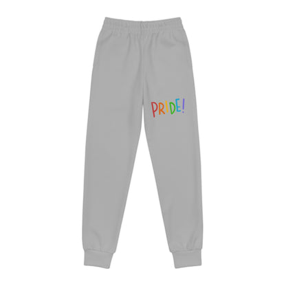 Youth Joggers: LGBTQ Pride Lite Grey