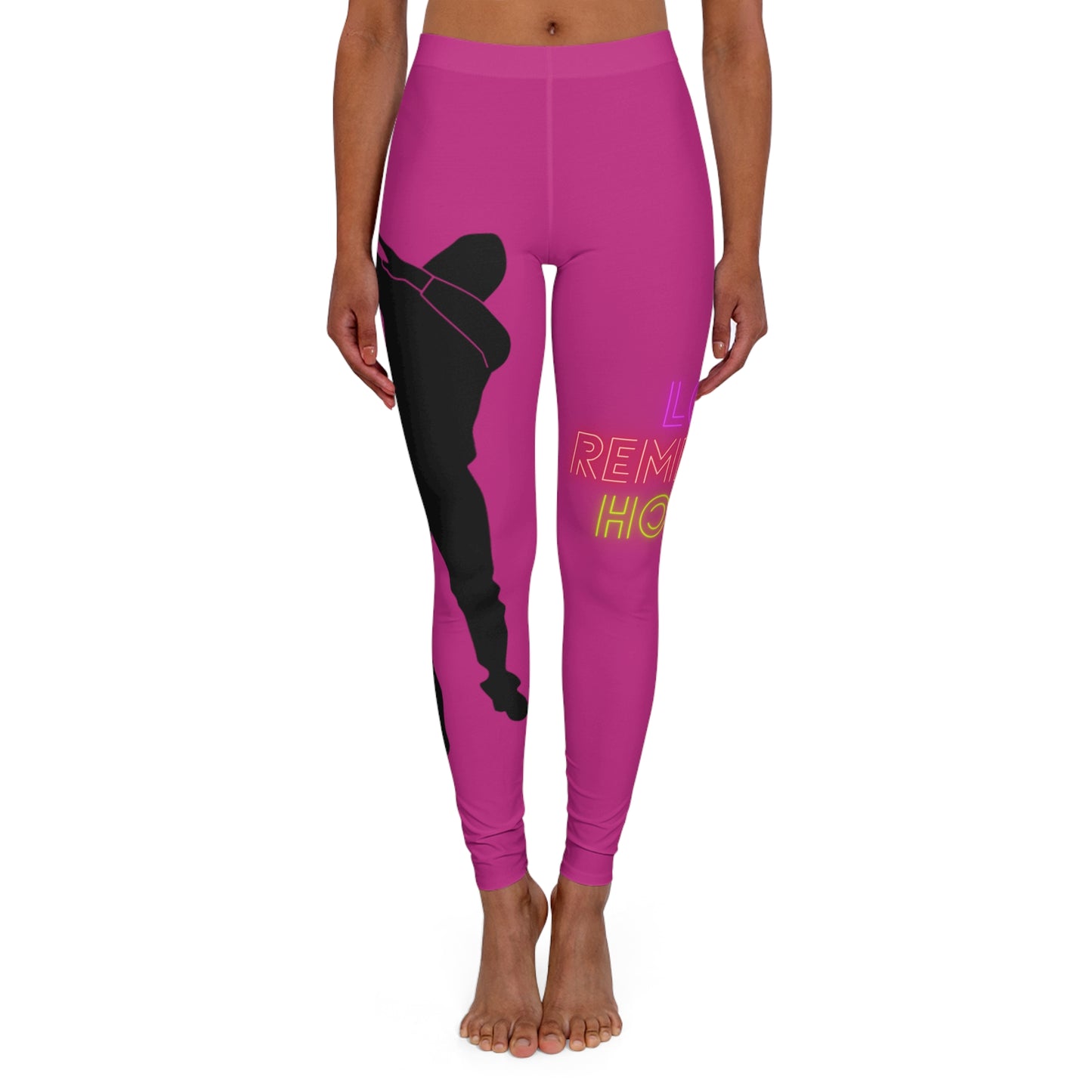 Women's Spandex Leggings: Dance Pink