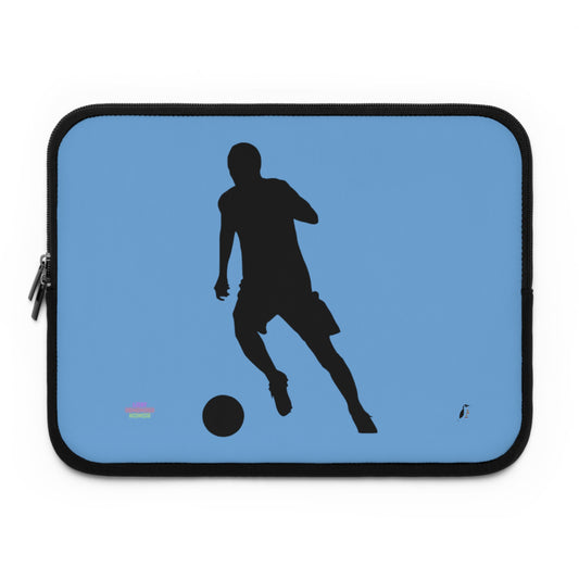 Laptop Sleeve: Soccer Lite Blue