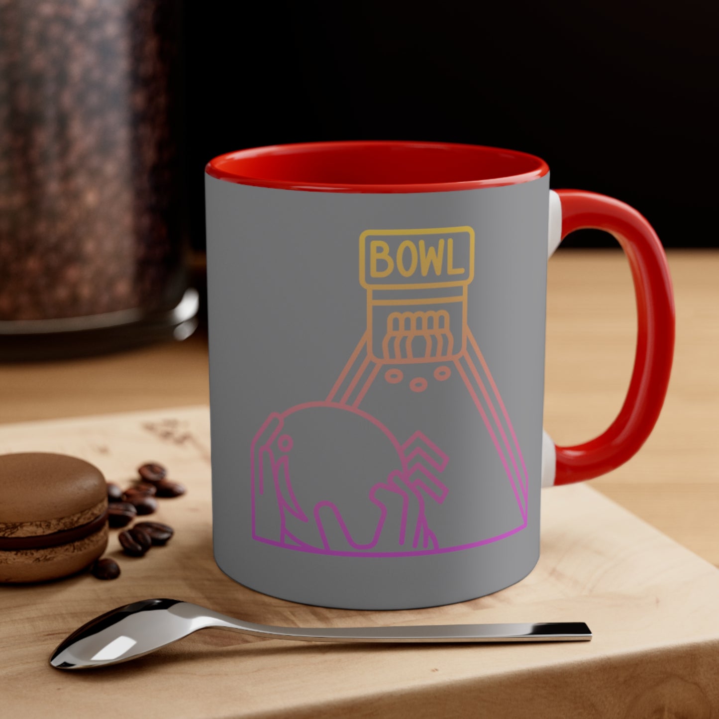 Accent Coffee Mug, 11oz: Bowling Grey