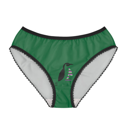 Women's Briefs: Basketball Dark Green