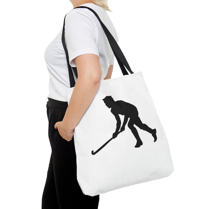 Tote Bag: Hockey White