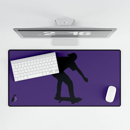 Desk Mats: Skateboarding Purple