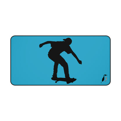 Desk Mat: Skateboarding Turquoise