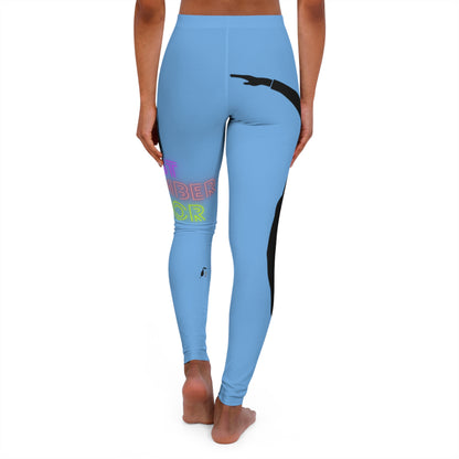 Women's Spandex Leggings: Dance Lite Blue