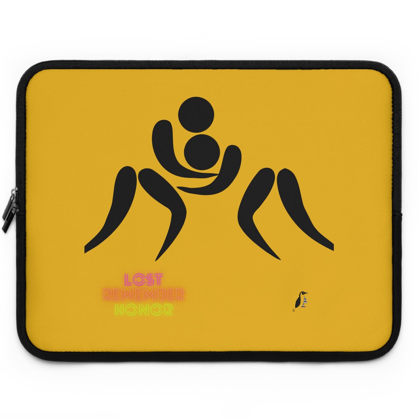 Laptop Sleeve: Wrestling Yellow