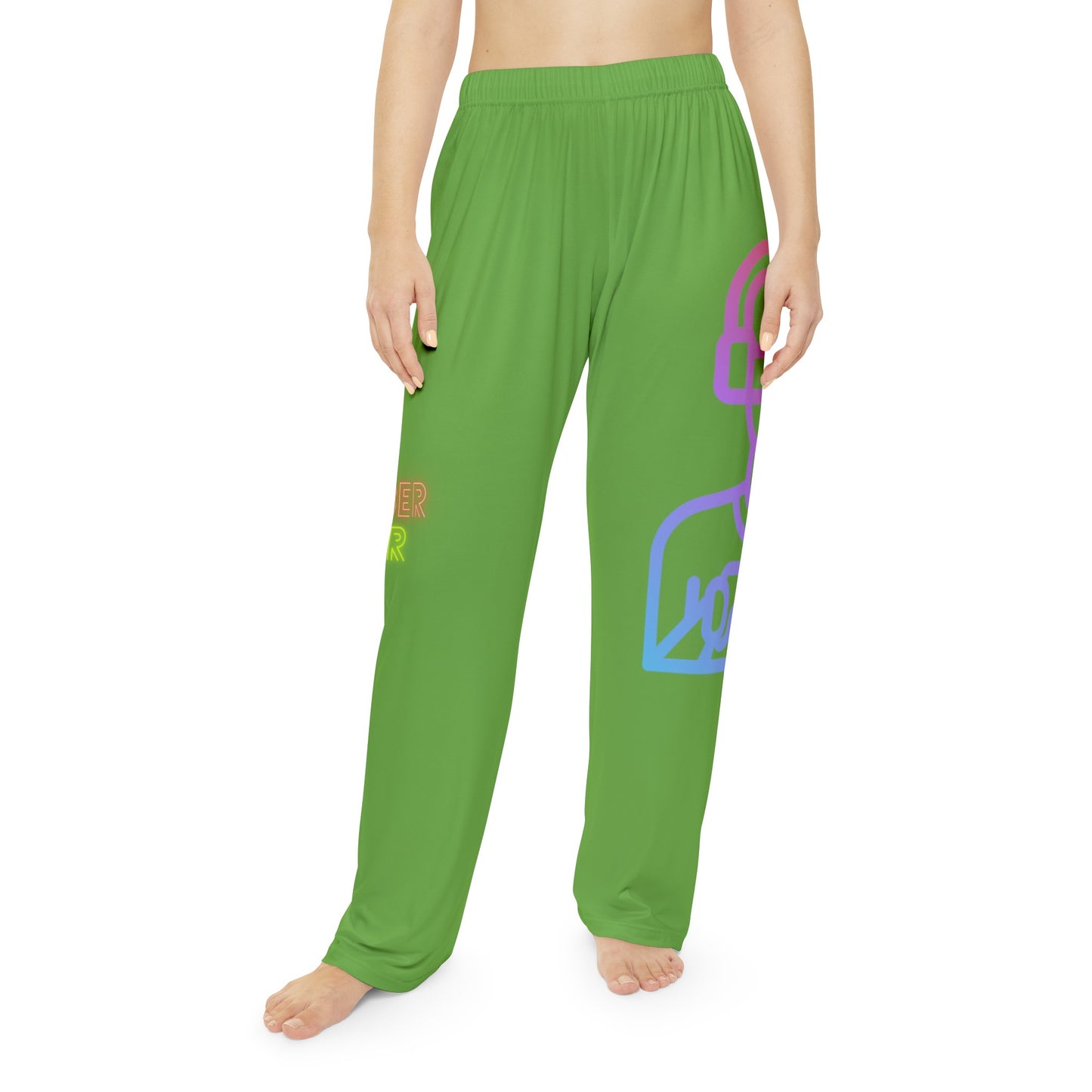 Women's Pajama Pants: Gaming Green