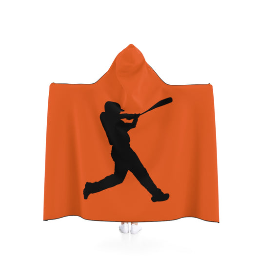 Hooded Blanket: Baseball Orange