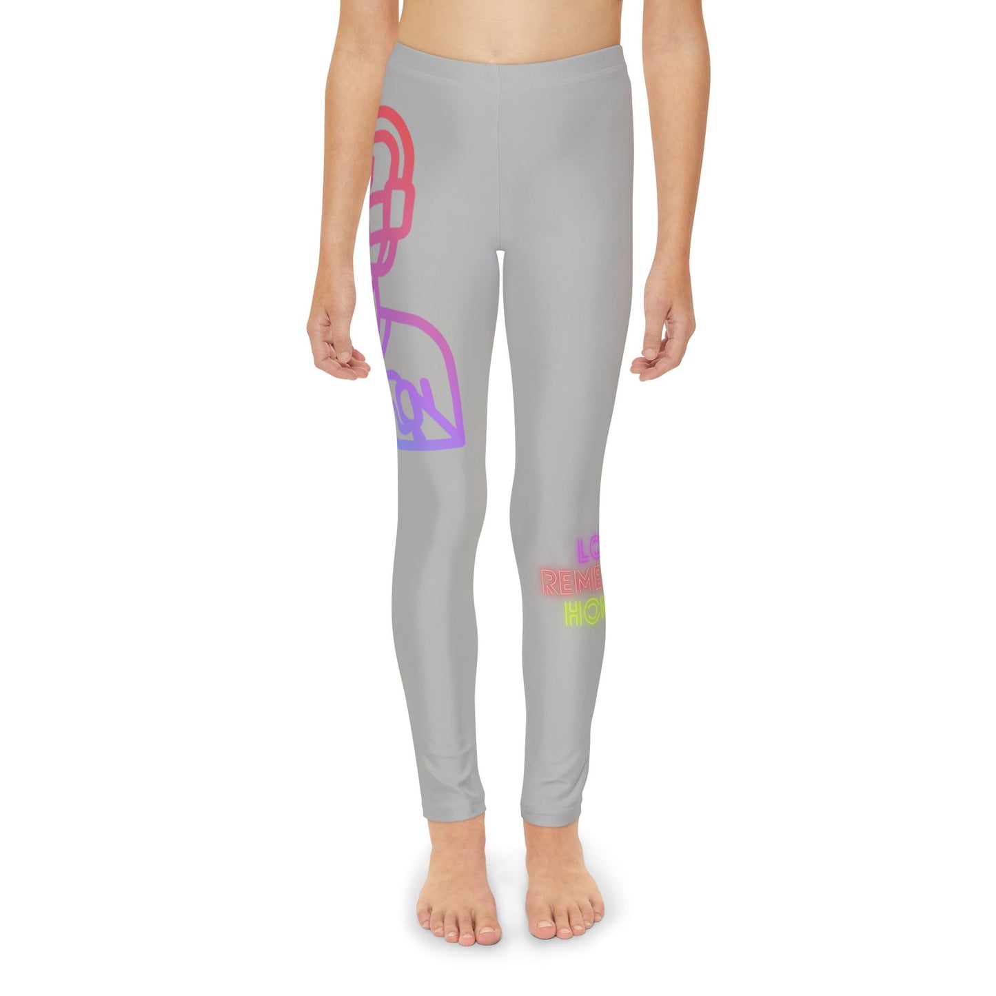 Youth Full-Length Leggings: Gaming Lite Grey