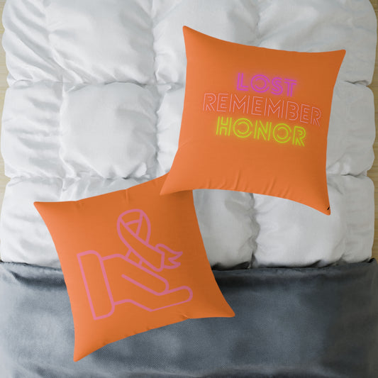 Spun Polyester Pillow: Fight Cancer Crusta