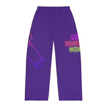 Men's Pajama Pants: Music Purple