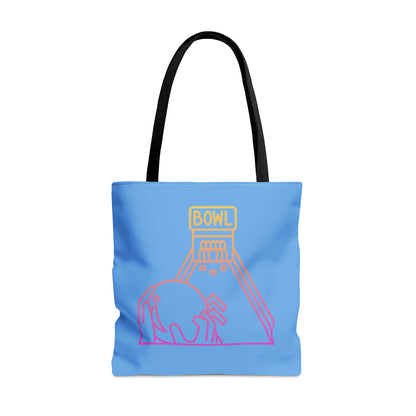 Tote Bag: Bowling Lite Blue