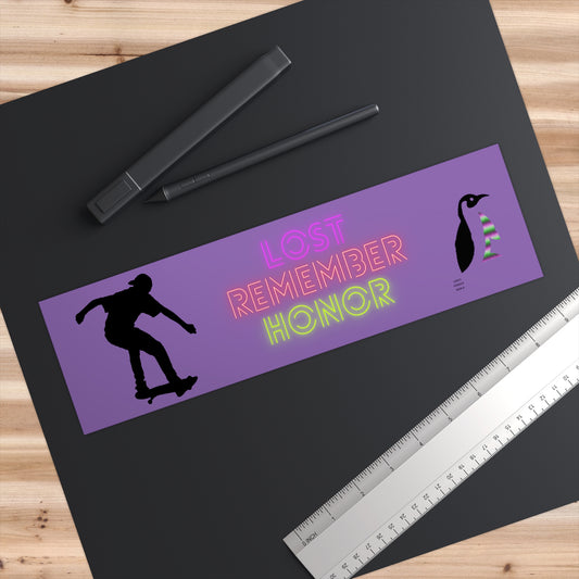 Bumper Stickers: Skateboarding Lite Purple