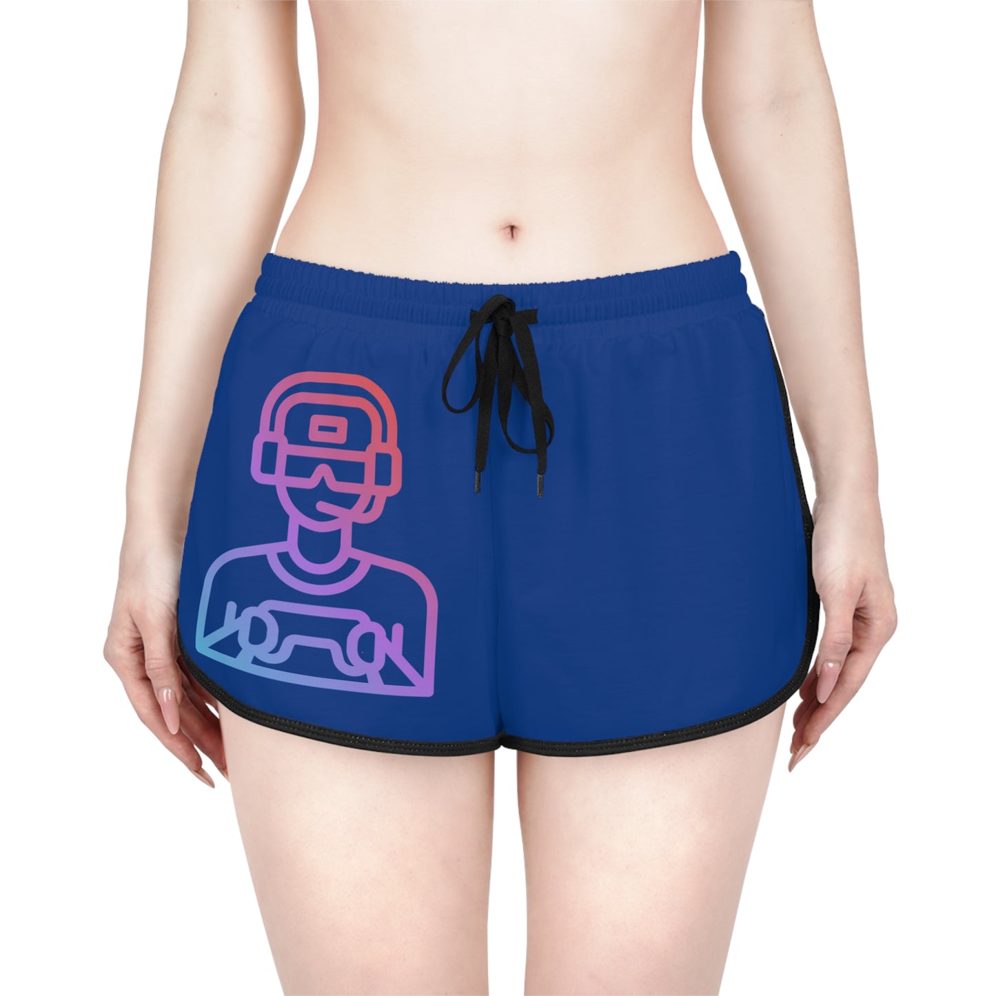 Women's Relaxed Shorts: Gaming Dark Blue