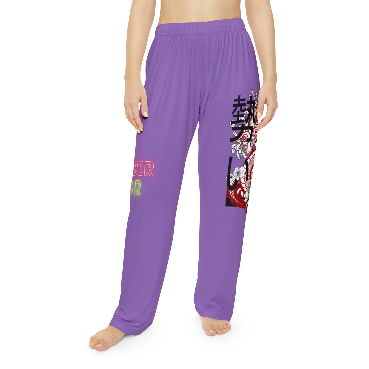 Women's Pajama Pants: Dragons Lite Purple