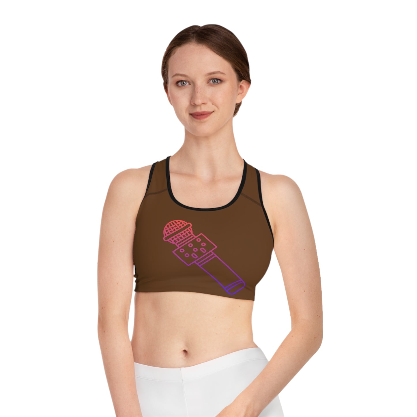 Sports Bra: Music Brown