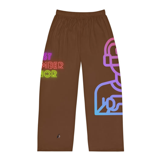 Men's Pajama Pants: Gaming Brown