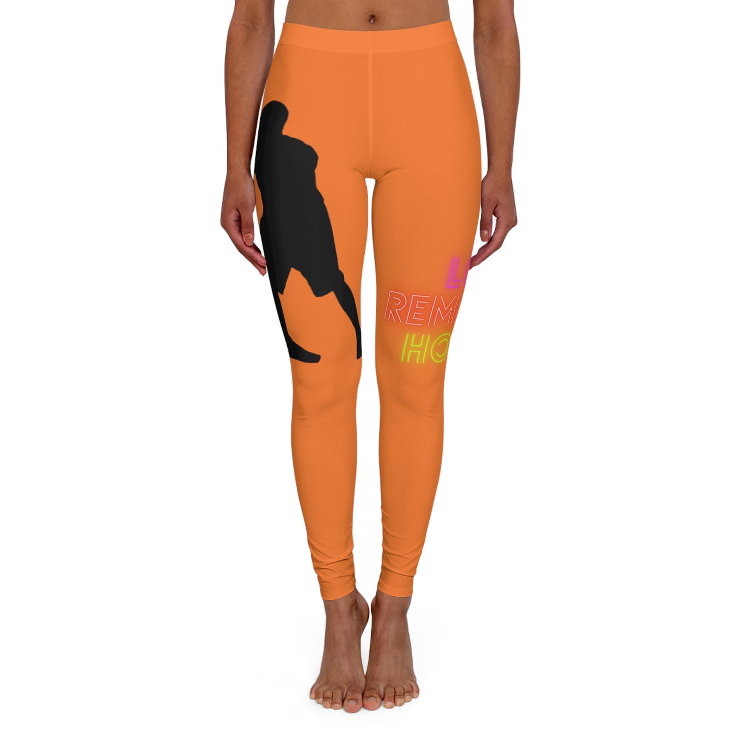 Women's Spandex Leggings: Basketball Crusta