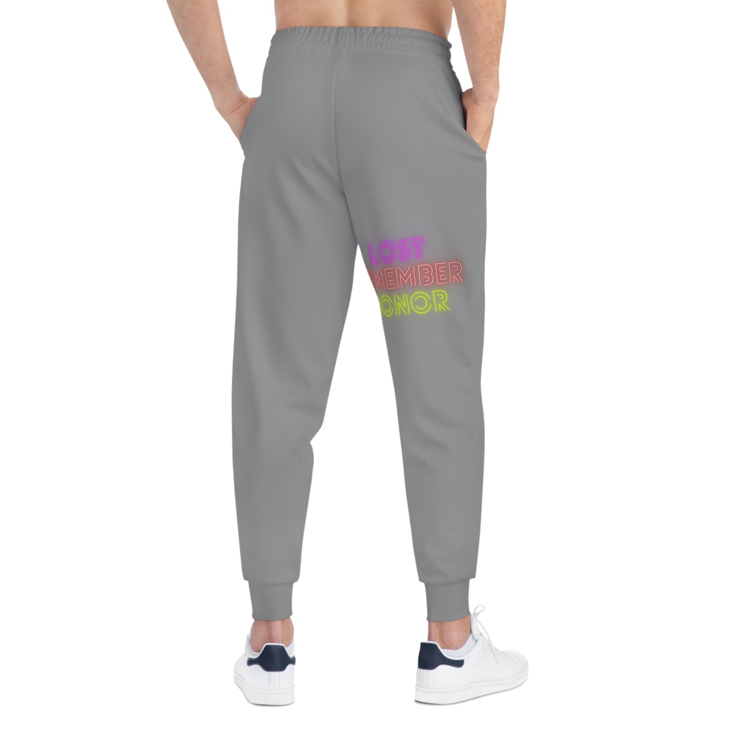 Athletic Joggers: Crazy Penguin World Logo Grey