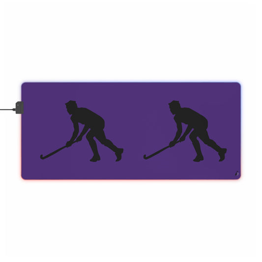 LED Gaming Mouse Pad: Hockey Purple