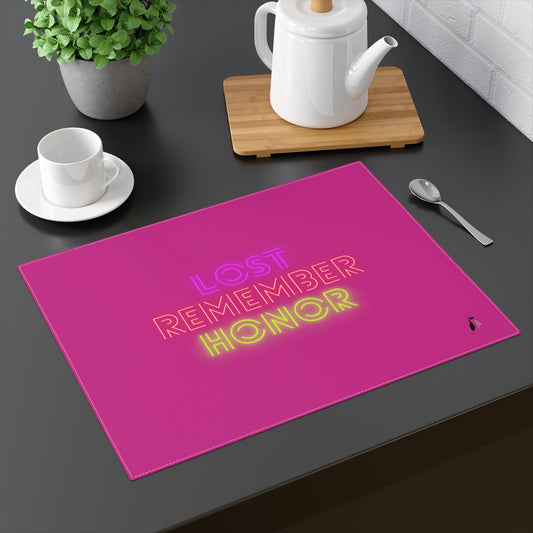 Placemat, 1pc: Lost Remember Honor Pink