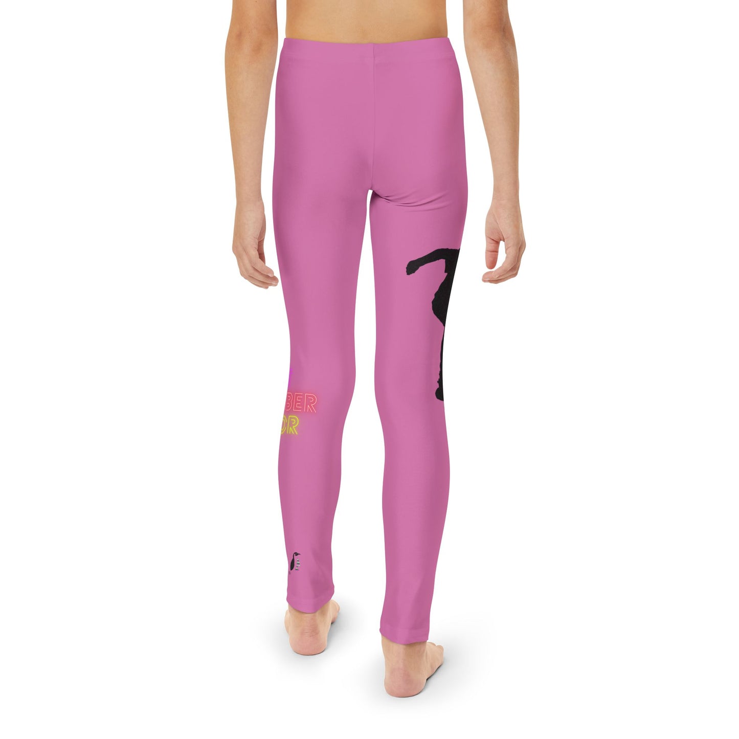 Youth Full-Length Leggings: Skateboarding Lite Pink