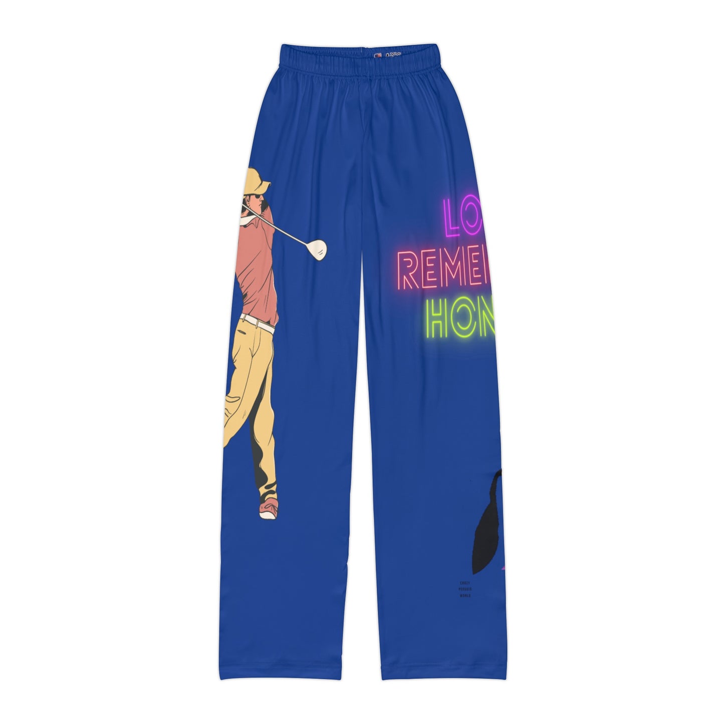 Kids Pajama Pants: Golf Dark Blue