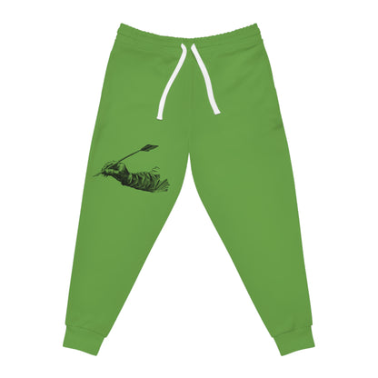 Athletic Joggers: Writing Green