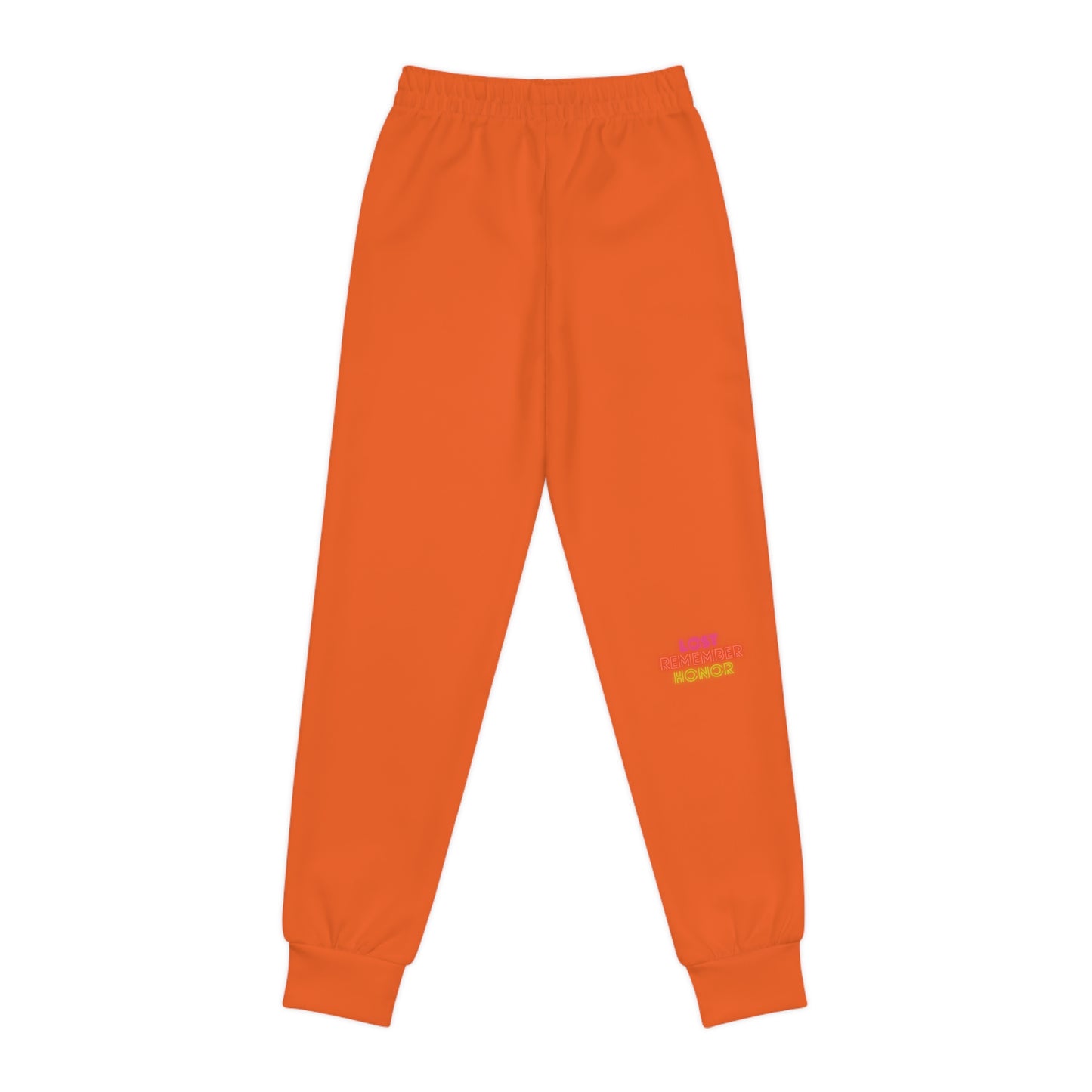 Youth Joggers: Crazy Penguin World Logo Orange