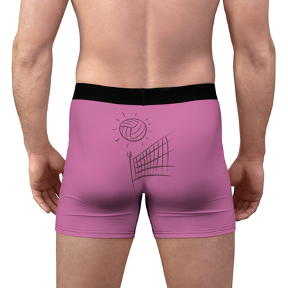 Men's Boxer Briefs: Volleyball Lite Pink