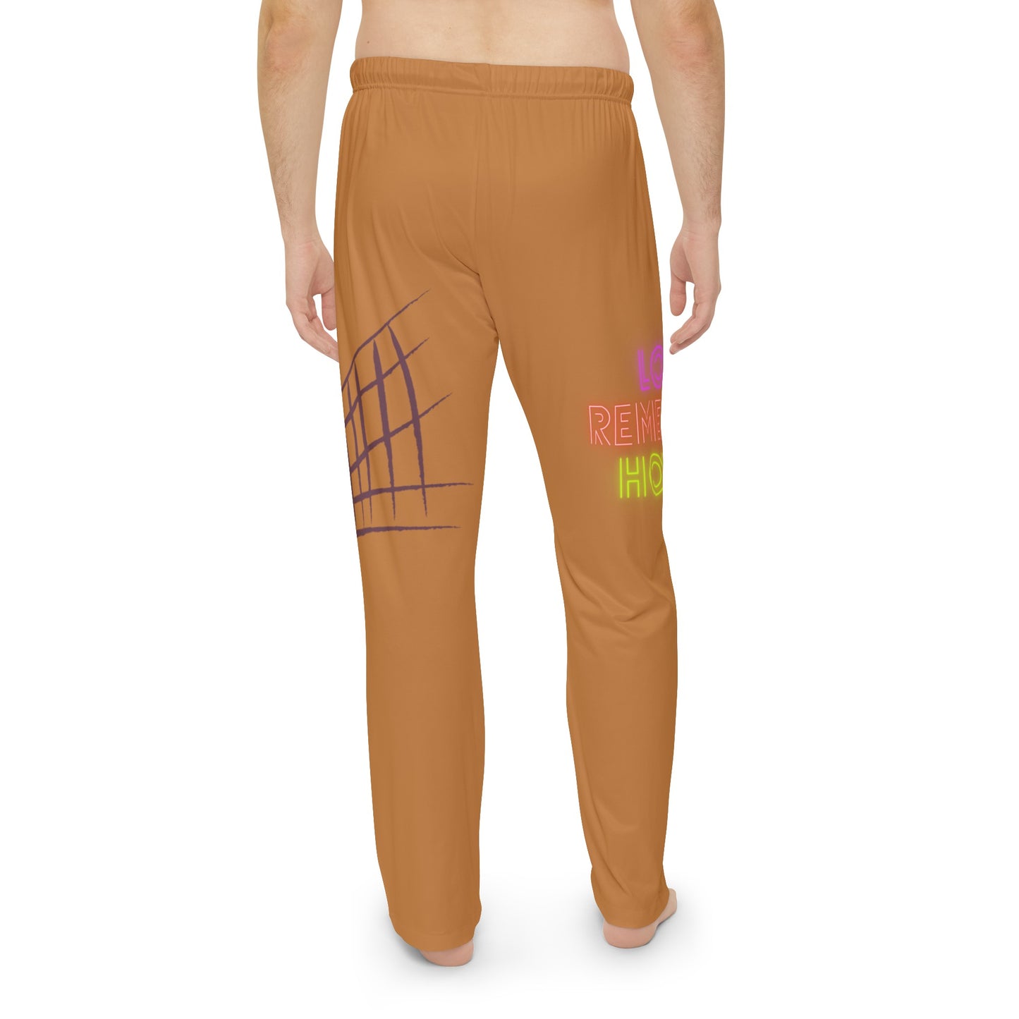 Men's Pajama Pants: Volleyball Lite Brown