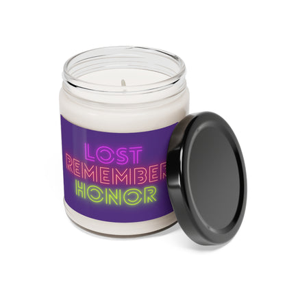 Scented Soy Candle, 9oz: Lost Remember Honor Purple