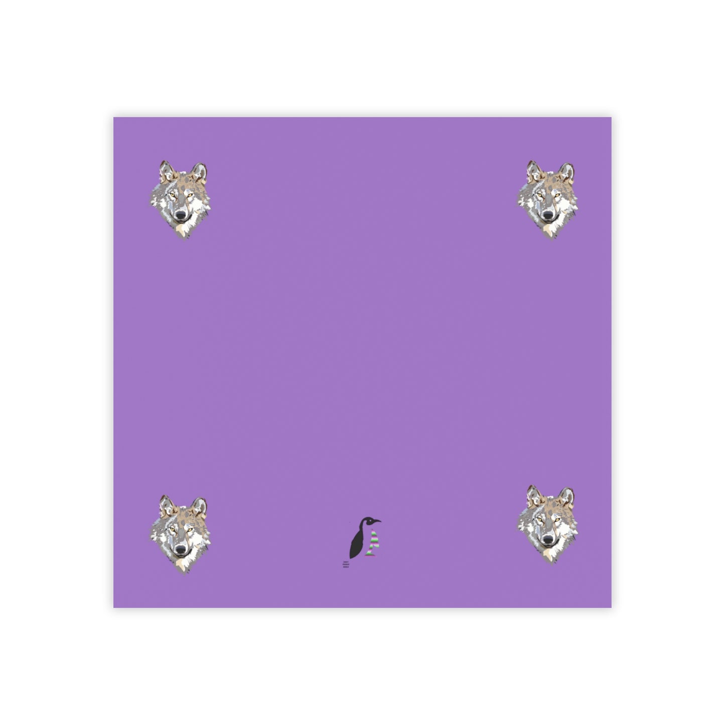 Post-it® Note Pads: Wolves Lite Purple