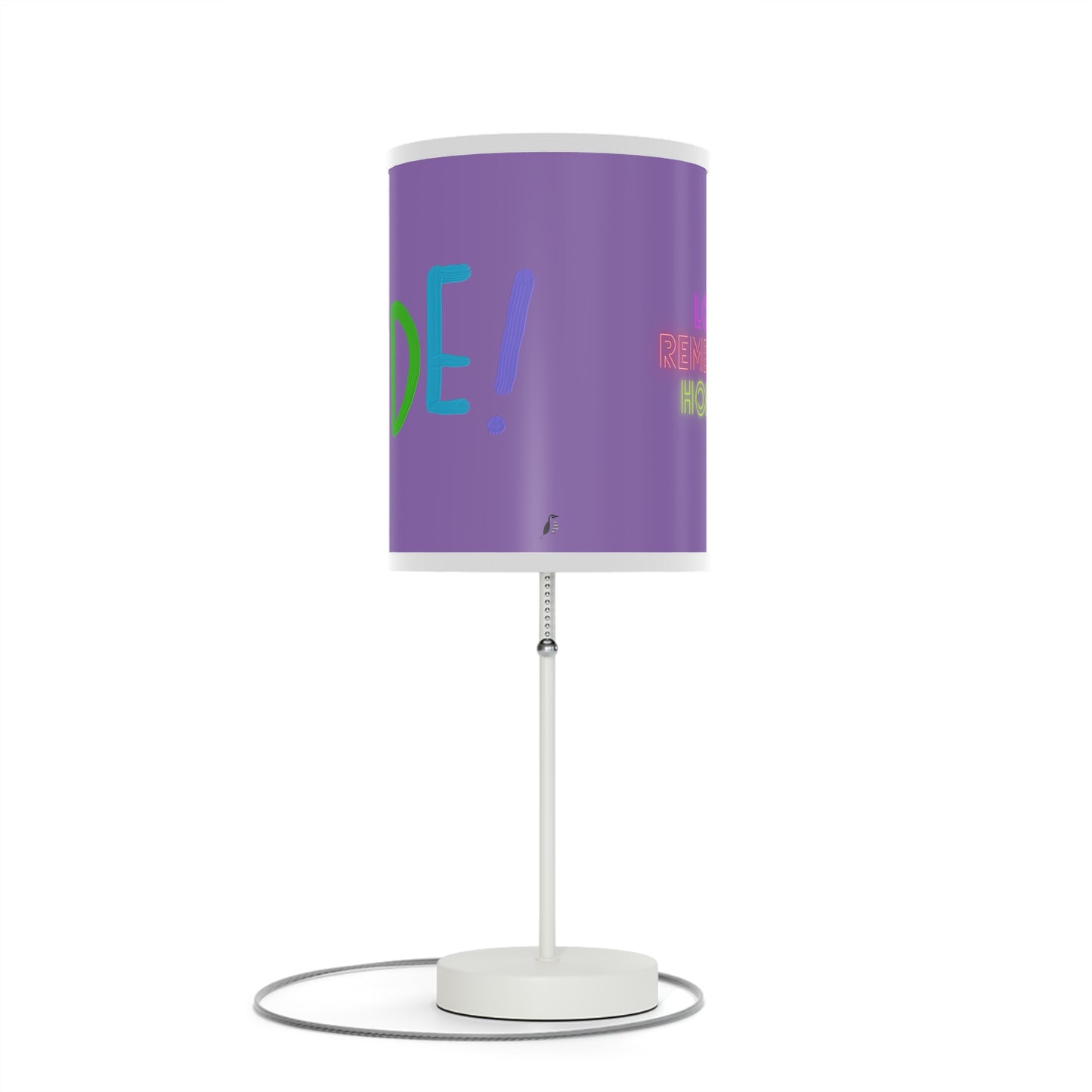 Lamp on a Stand, US|CA plug: LGBTQ Pride Lite Purple