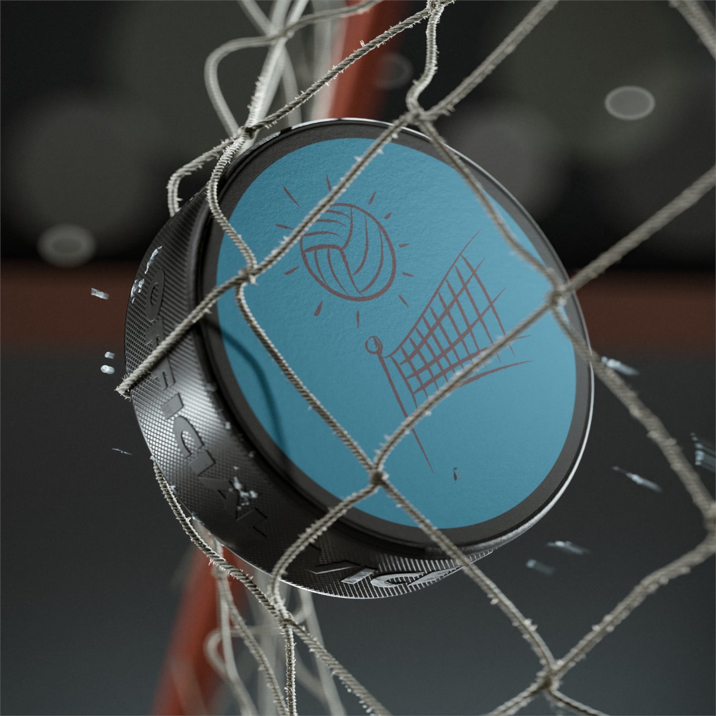 Hockey Puck: Volleyball Turquoise