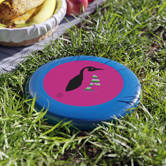 Frisbee: Crazy Penguin World Logo Pink