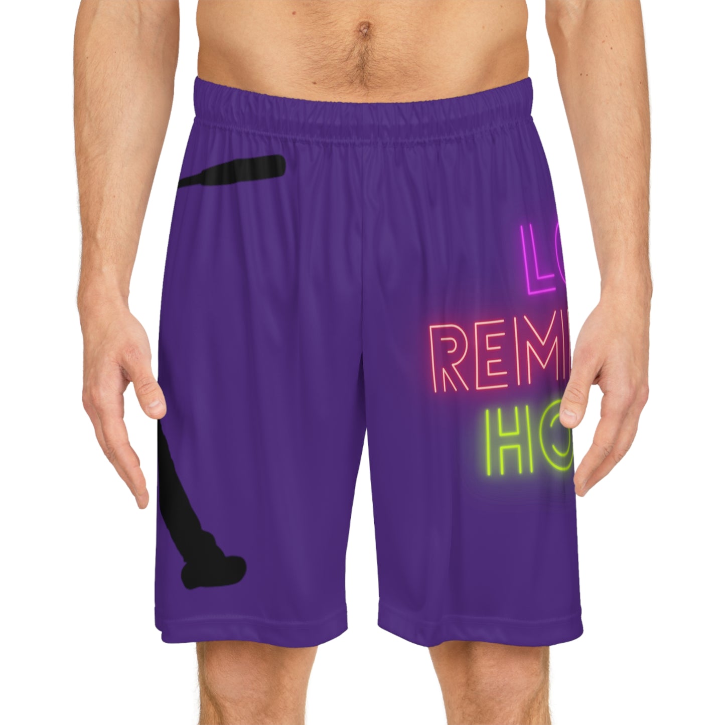 Basketball Shorts: Baseball Purple