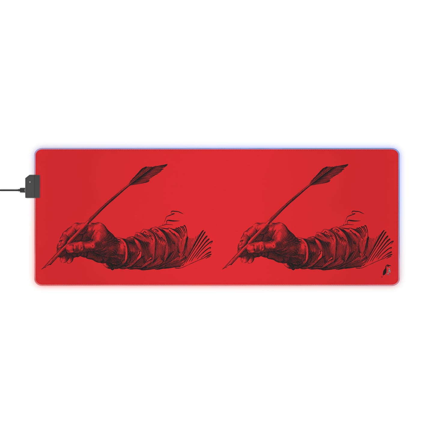 LED Gaming Mouse Pad: Writing Red