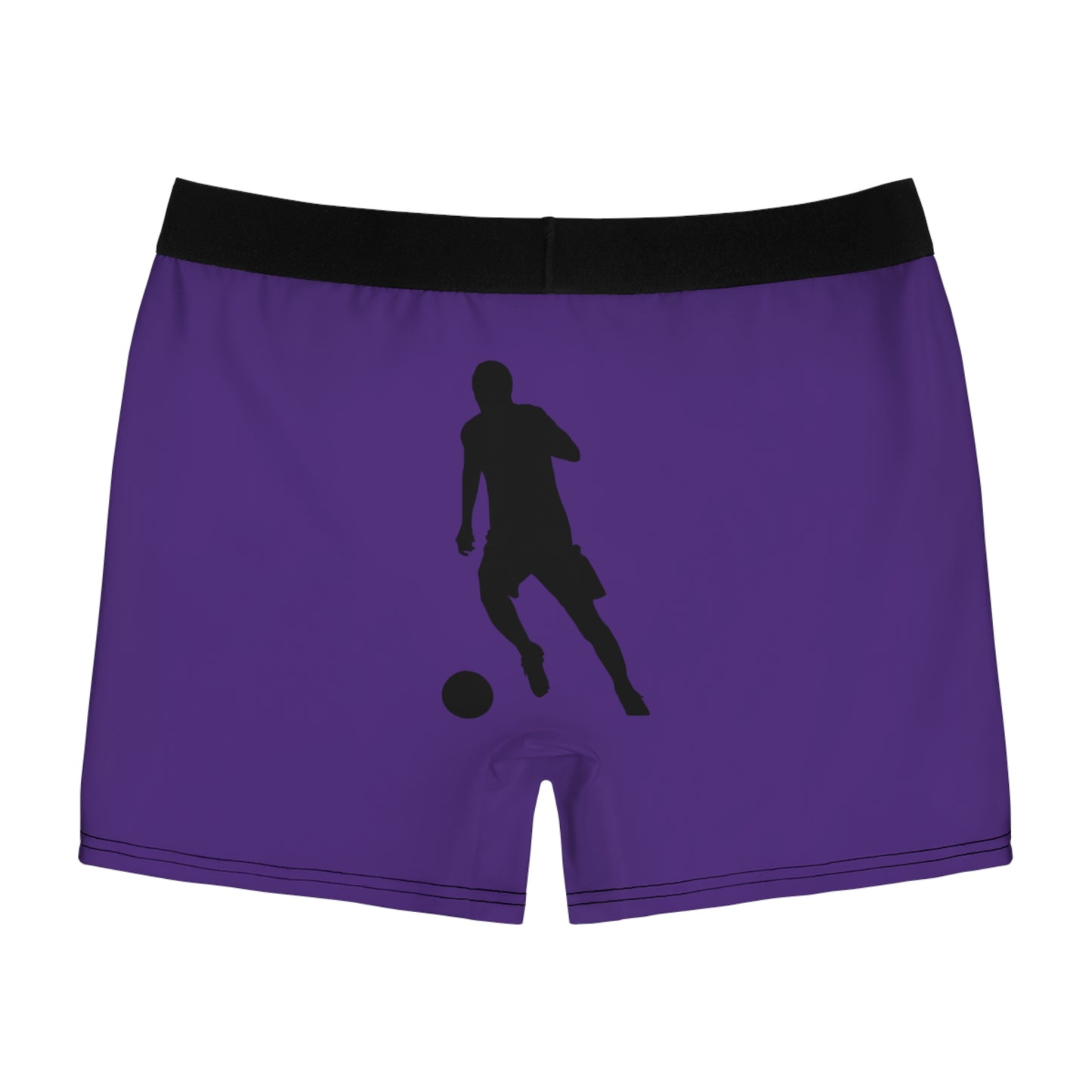 Men's Boxer Briefs: Soccer Purple