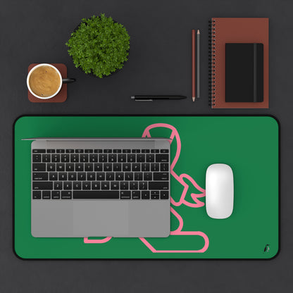 Desk Mat: Fight Cancer Dark Green